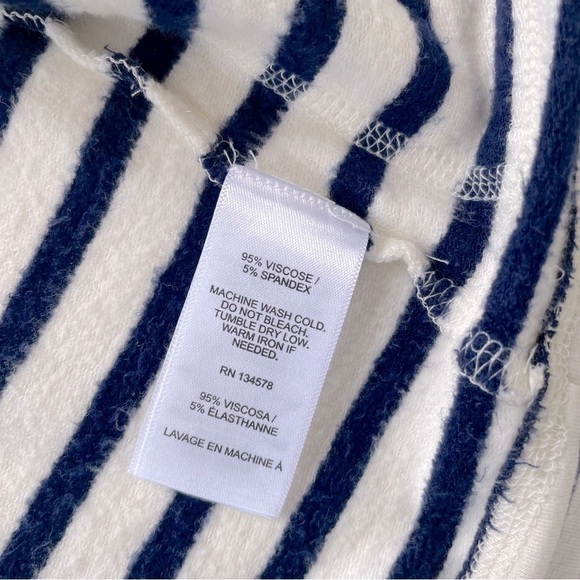 Vineyard Vines Little Girls White Navy Dreamcloth Striped Open Cardigan Size 4T - Picture 4 of 5